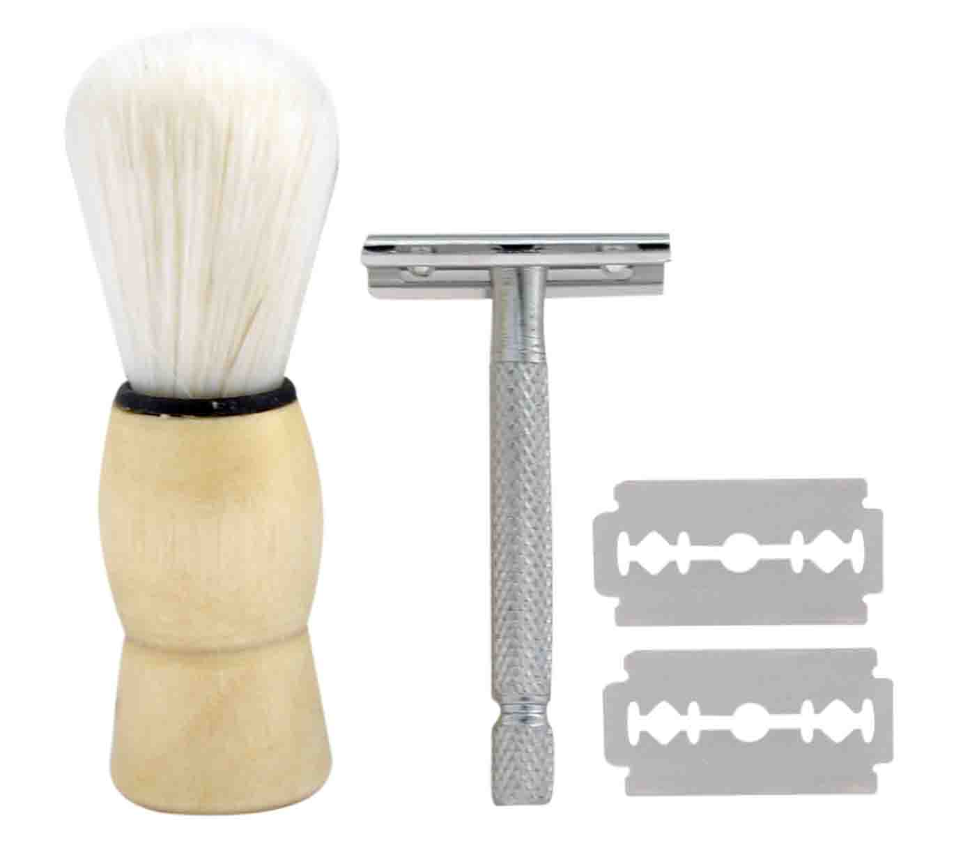 KIT PARA BARBEAR (1 APARELHO, 1 PINCEL E 2 LÂMINAS)