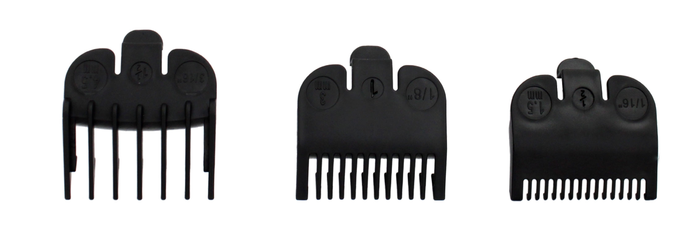 CONJUNTO DE PENTES PARA MÁQUINA DE CORTAR CABELO (3 PEÇAS)