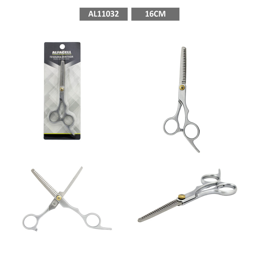TESOURA DENTADA PARA BARBEARIA