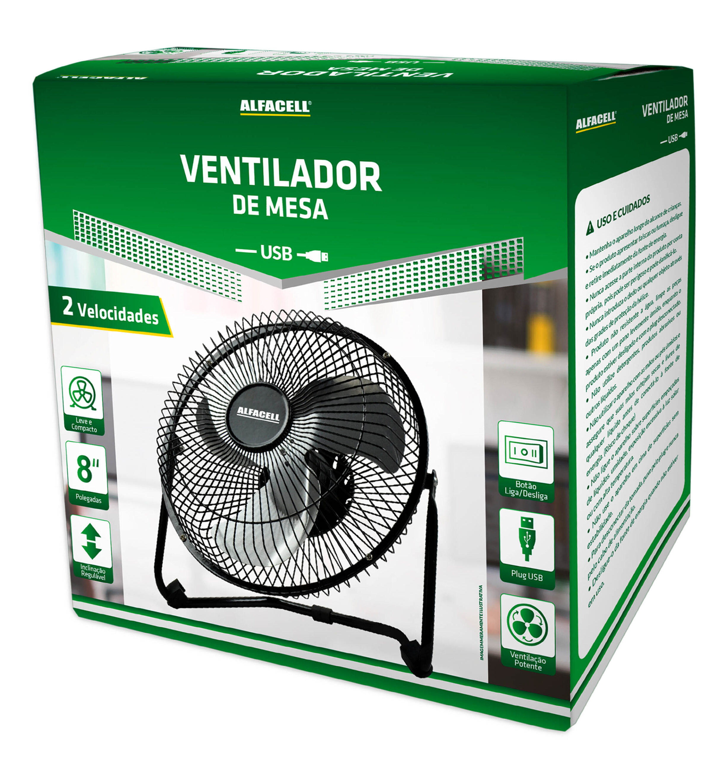 VENTILADOR DE MESA USB
