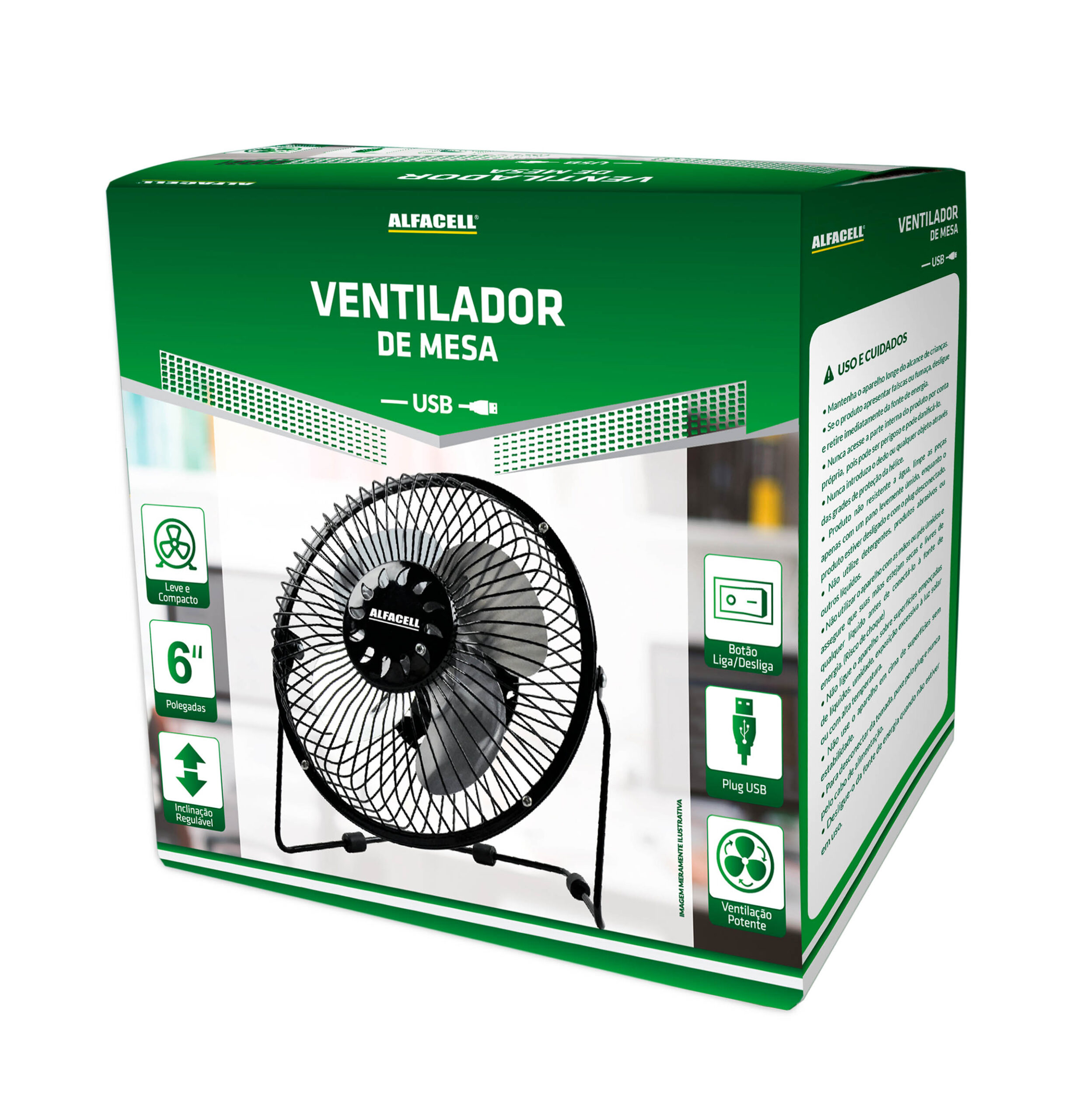 VENTILADOR DE MESA USB