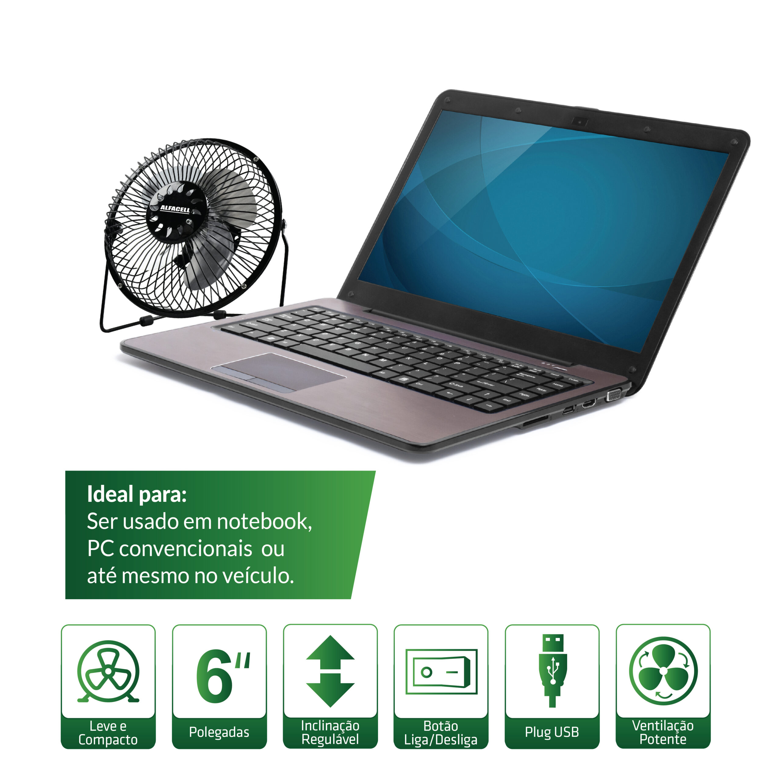 VENTILADOR DE MESA USB