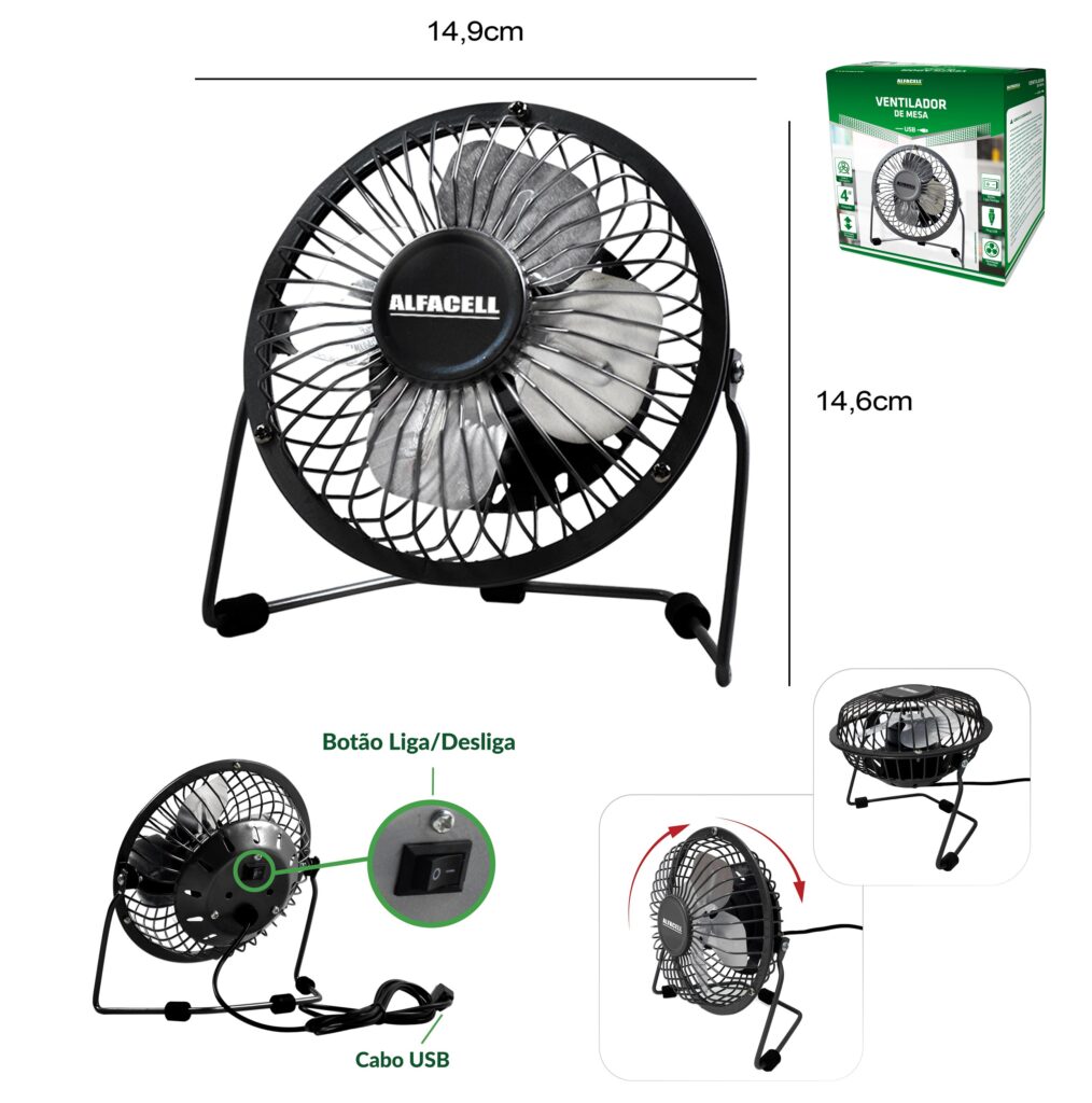 VENTILADOR DE MESA USB