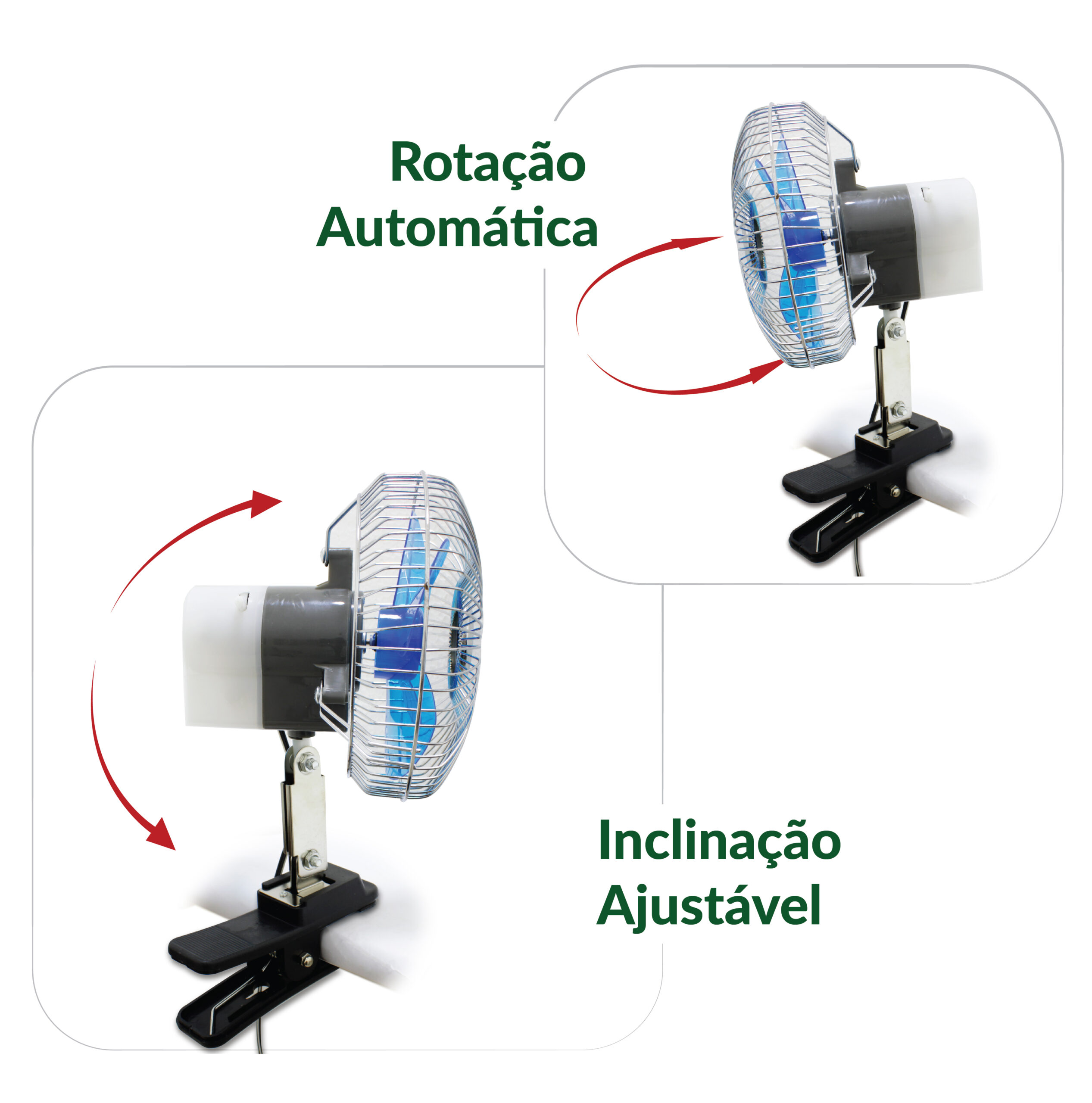 MINI VENTILADOR PORTÁTIL PARA CARROS COM PREGADOR