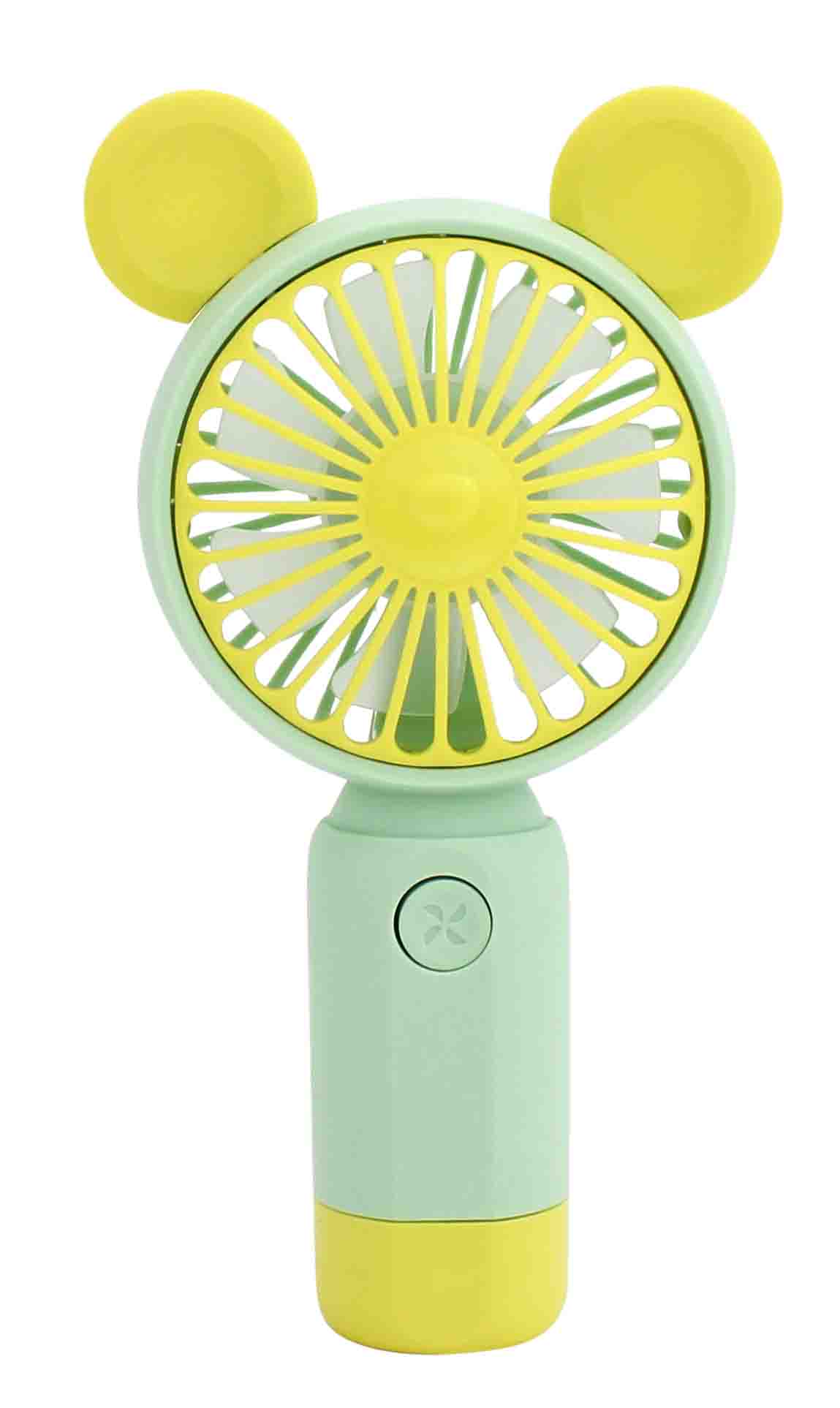 MINI VENTILADOR RECARREGÁVEL COM CABO USB, 2 VELOCIDADES
