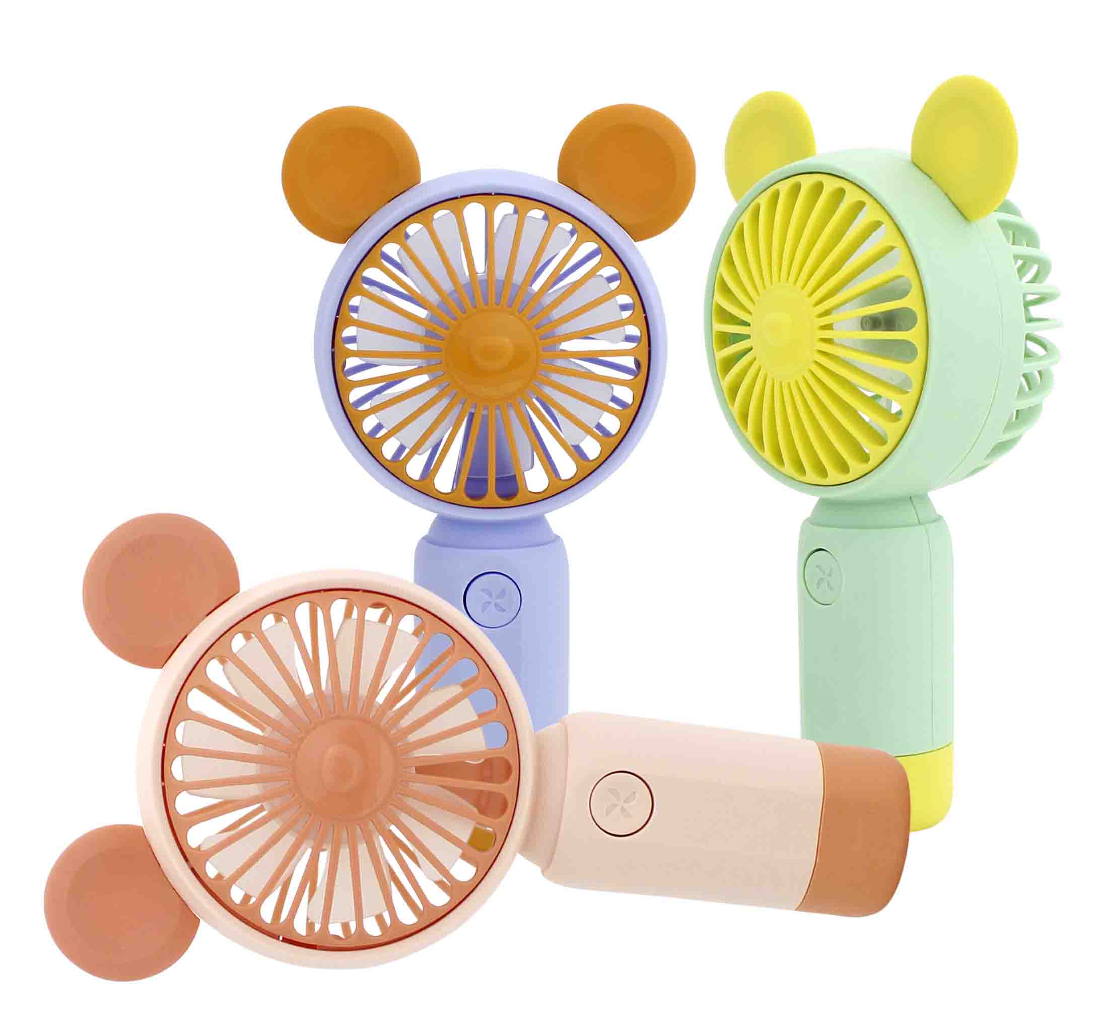 MINI VENTILADOR RECARREGÁVEL COM CABO USB, 2 VELOCIDADES