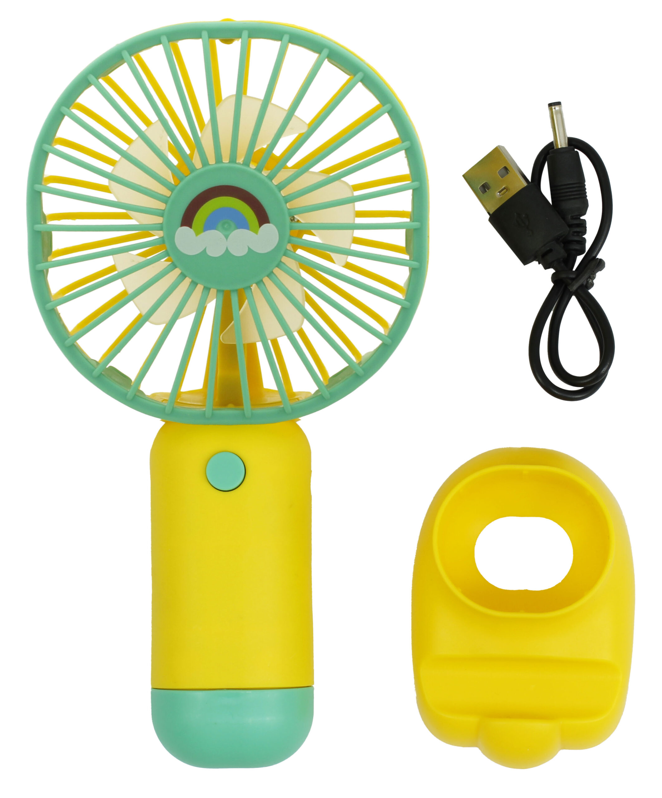 MINI VENTILADOR RECARREGÁVEL E PORTÁTIL COM CABO USB (INCLUSO)