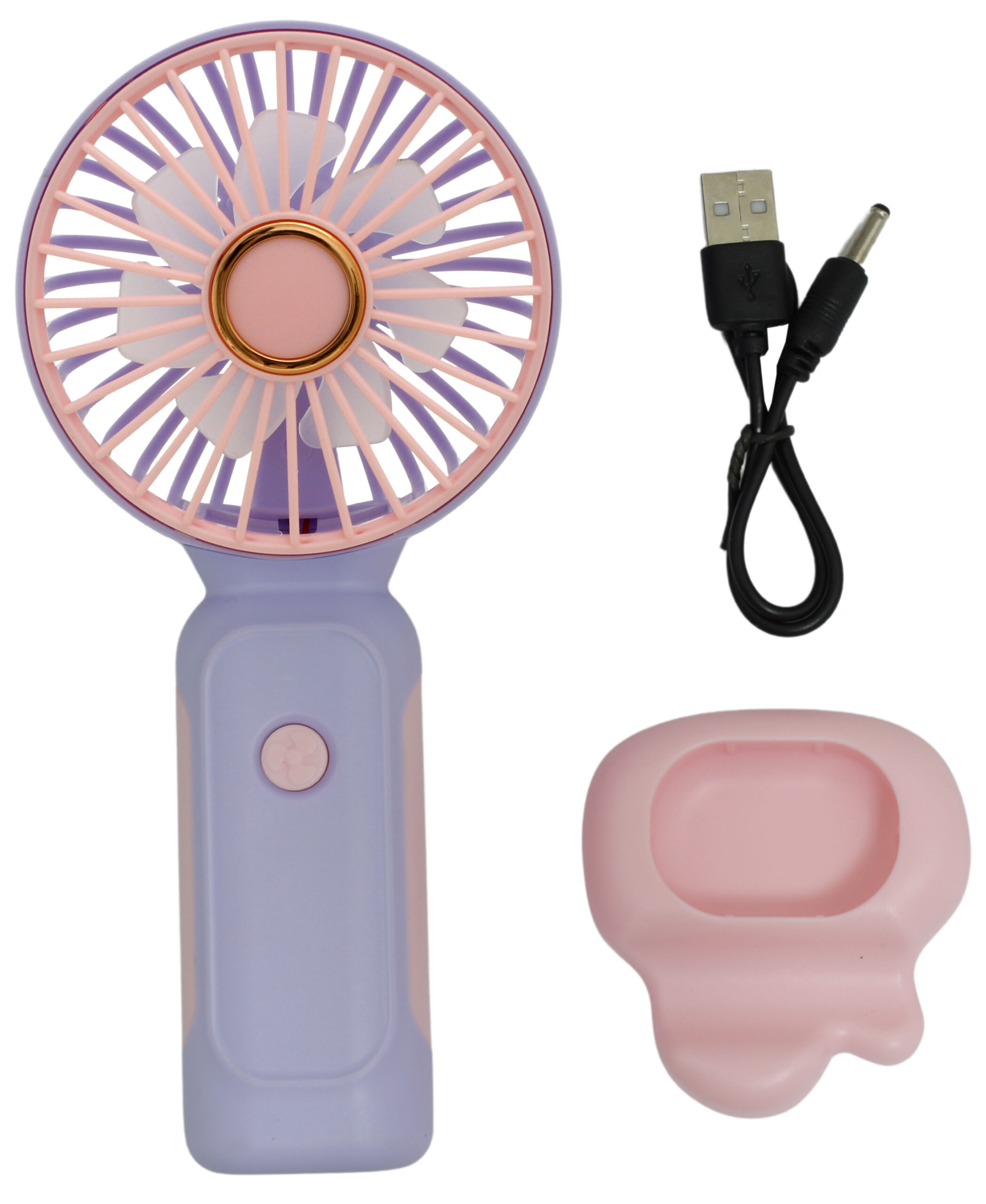 MINI VENTILADOR RECARREGÁVEL E PORTÁTIL COM CABO USB (INCLUSO)