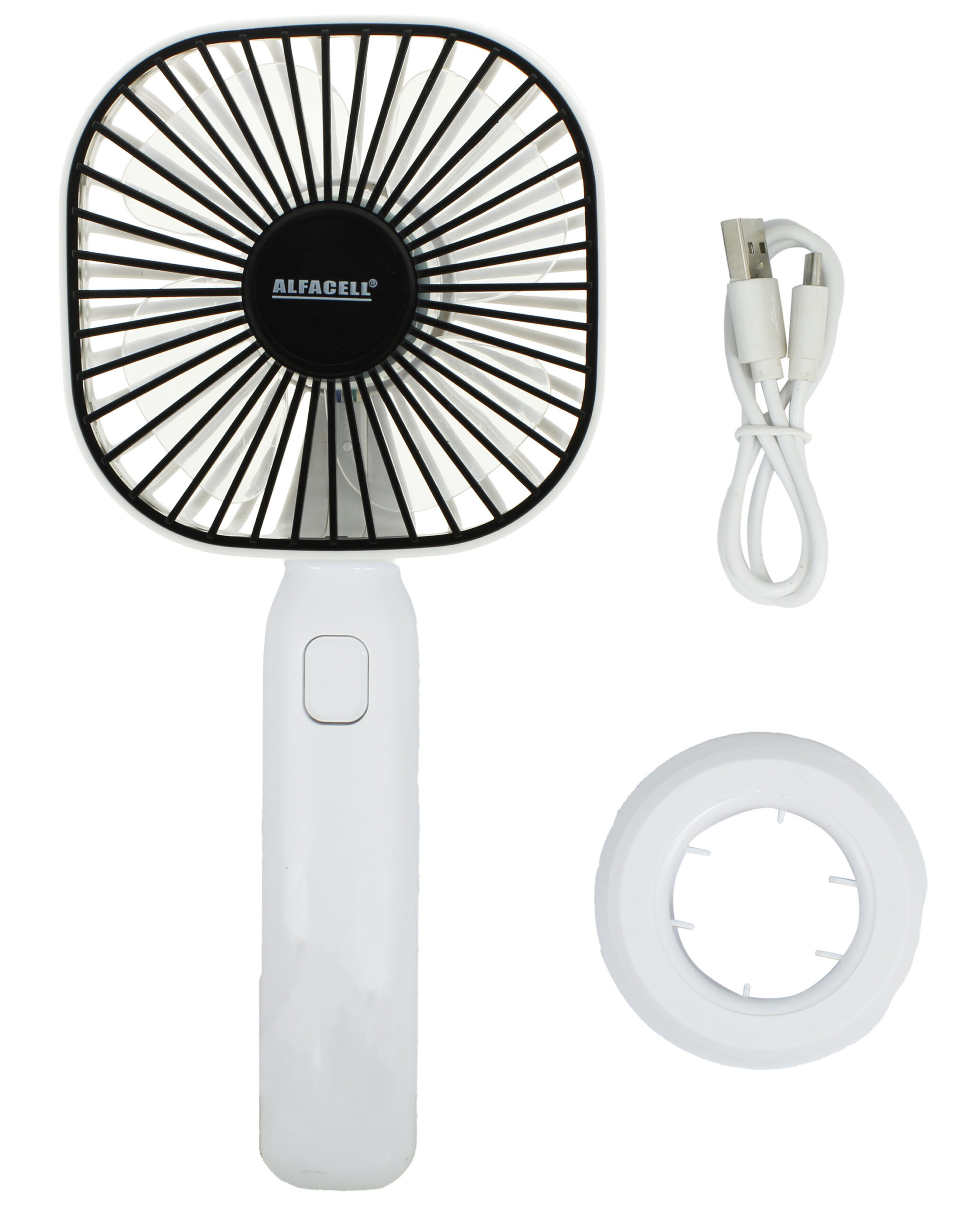 MINI VENTILADOR RECARREGÁVEL E PORTÁTIL COM CABO USB (INCLUSO)
