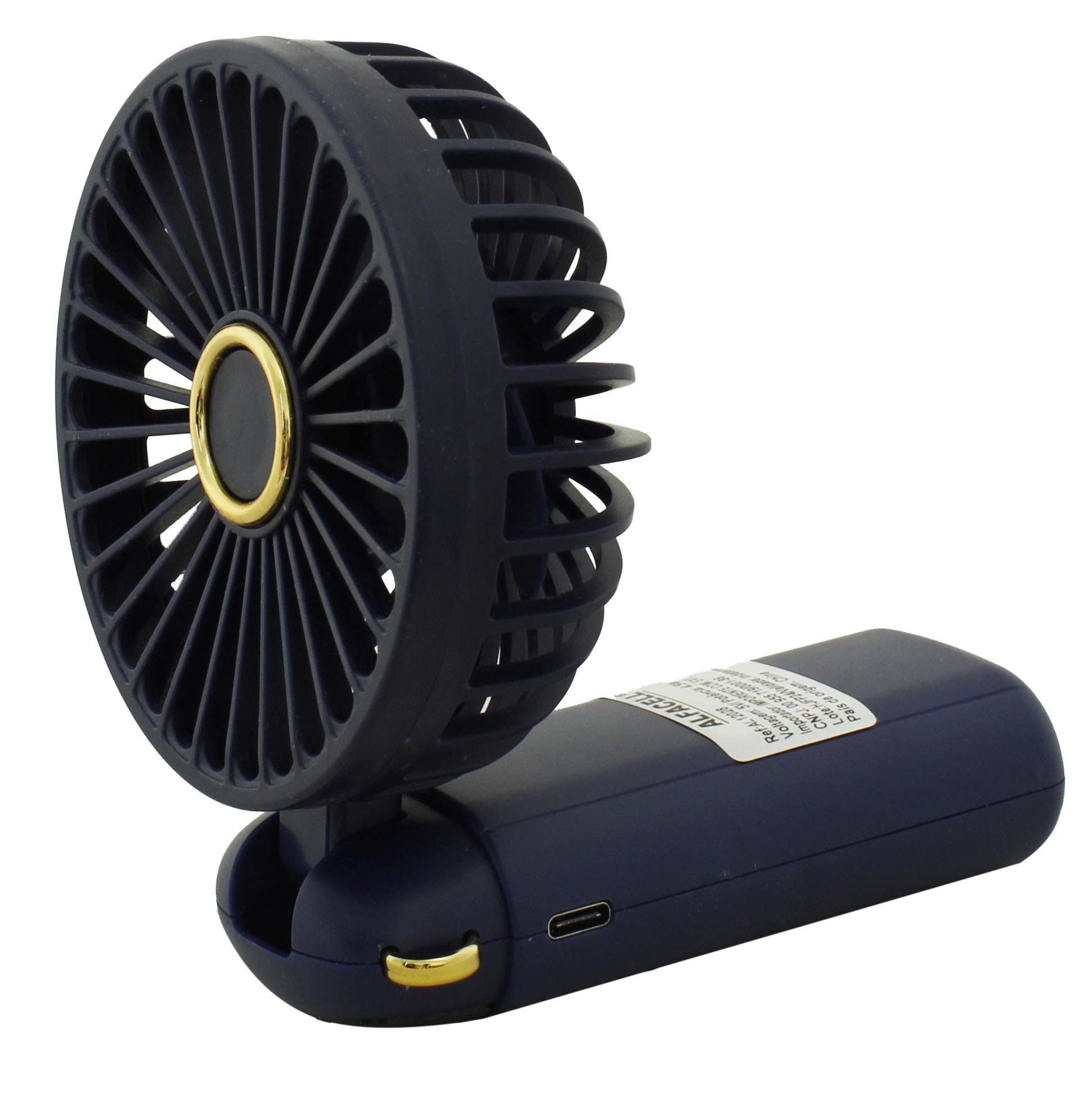 MINI VENTILADOR RECARREGÁVEL E PORTÁTIL, COM ALÇA, COM CABO USB (INCLUSO)