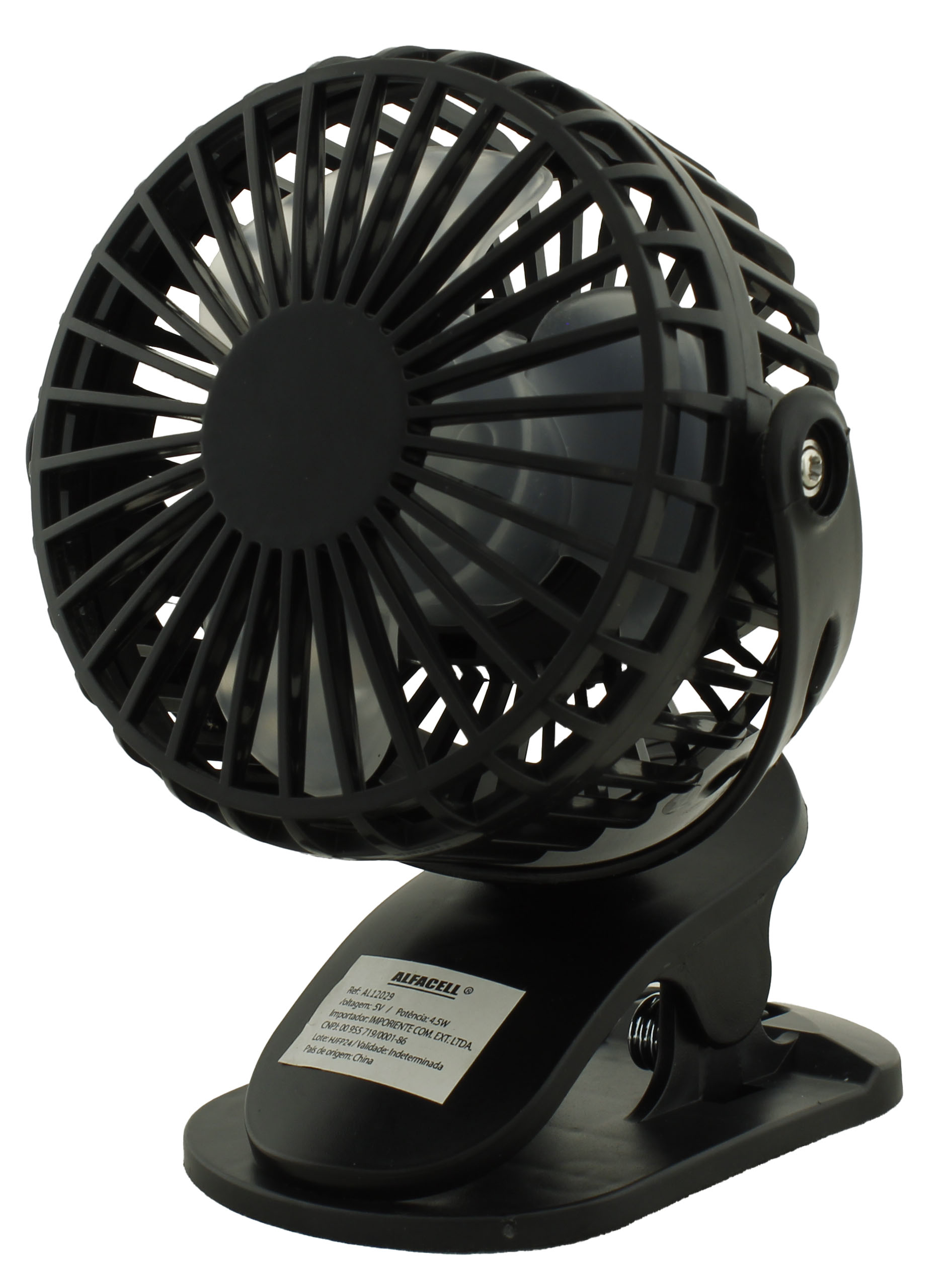 MINI VENTILADOR RECARREGÁVEL E PORTÁTIL, COM PREGADOR, COM CABO USB (INCLUSO)