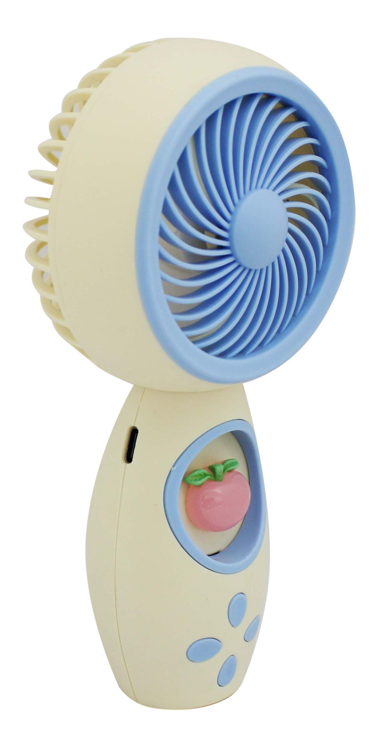 MINI VENTILADOR DE MESA RECARREGÁVEL E PORTÁTIL COM CABO USB (INCLUSO), 1 VELOCIDADE