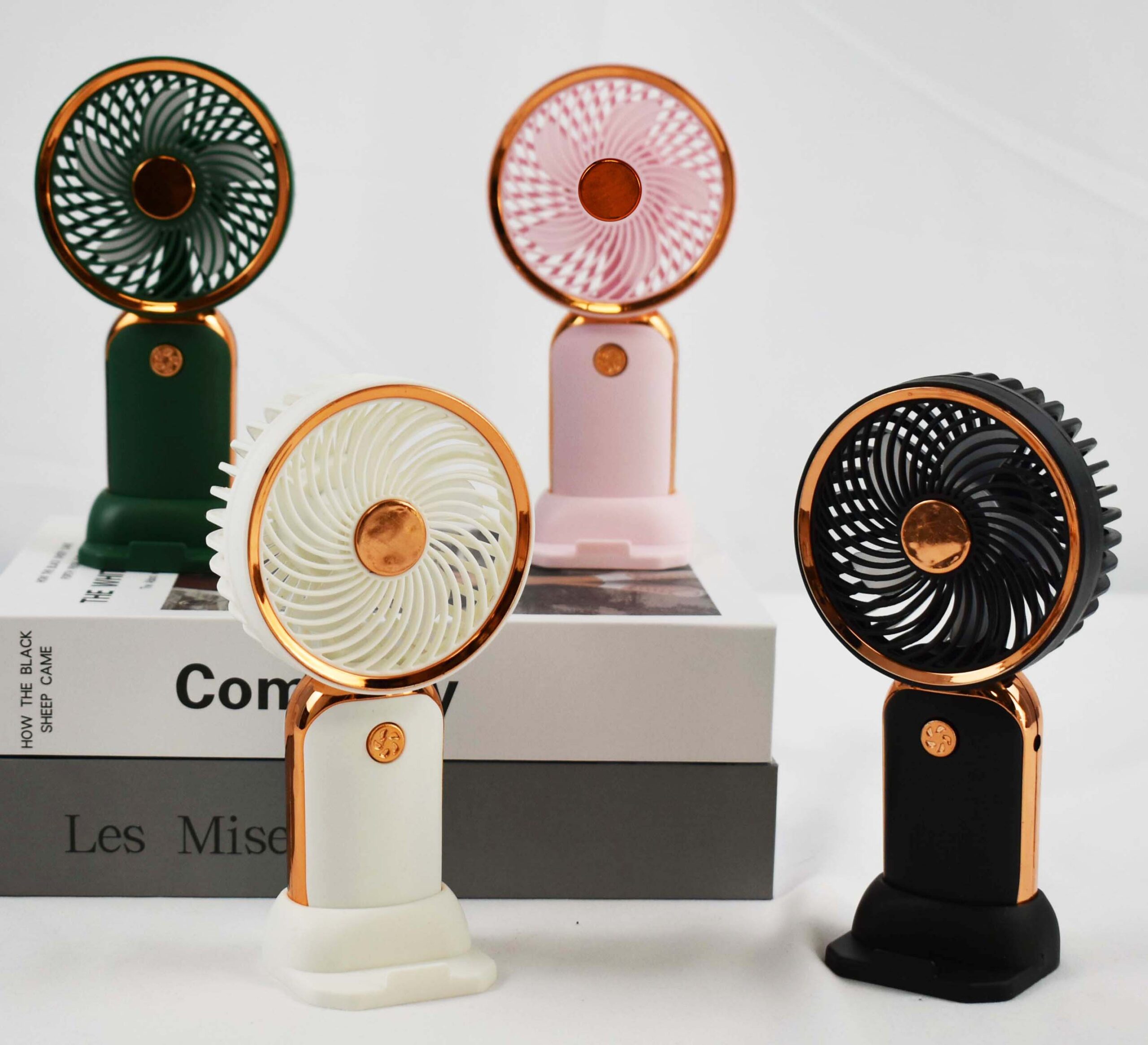 MINI VENTILADOR DE MESA RECARREGÁVEL E PORTÁTIL COM CABO USB (INCLUSO) 1 VELOCIDADE