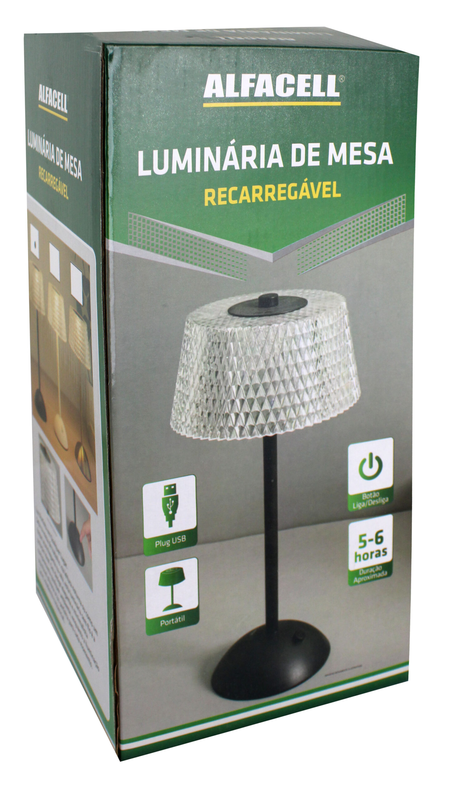 LUMINÁRIA DE MESA RECARREGÁVEL, 20 LEDS, 1200MAH