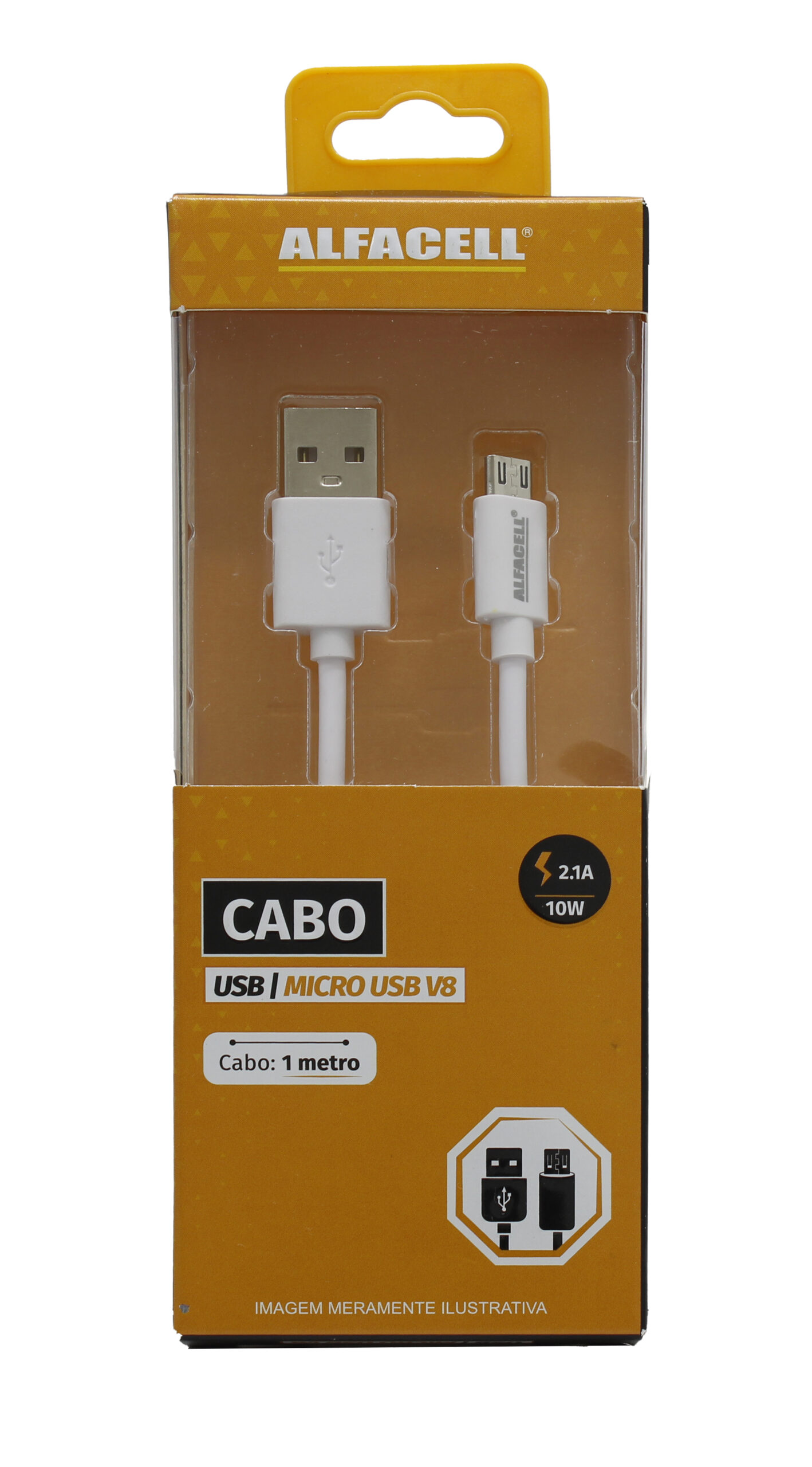 CABO USB – V8, 5V-2.1A-10W