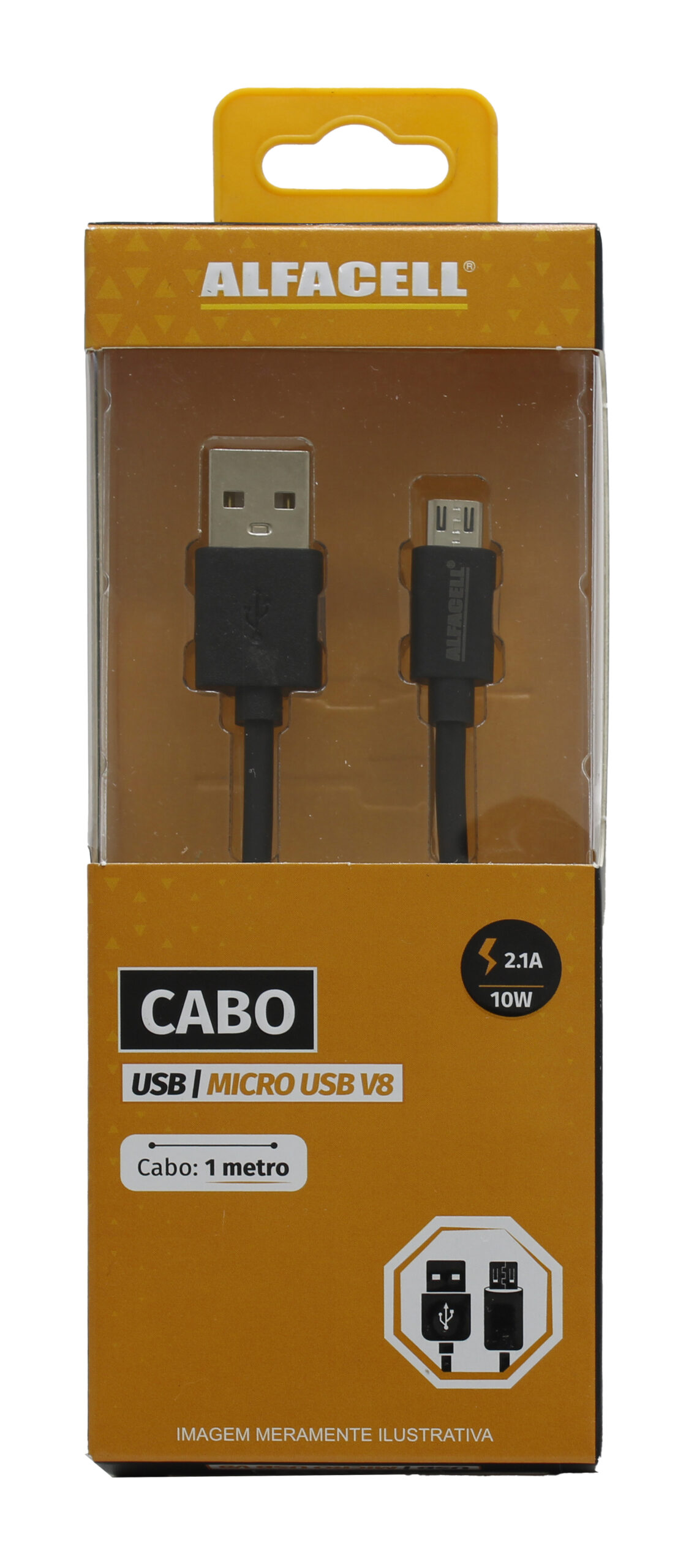 CABO USB – V8, 5V-2.1A-10W