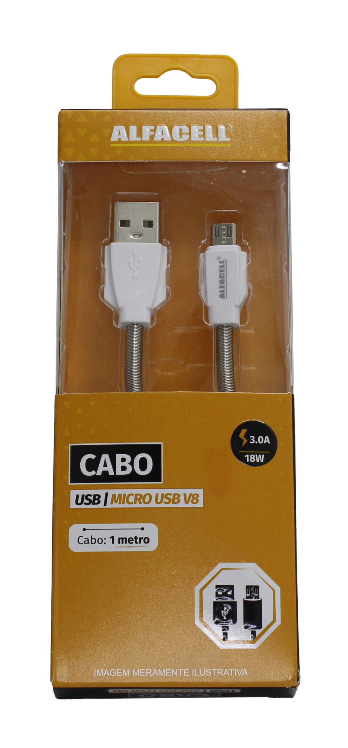CABO USB – V8, 5V-3.0A-18W