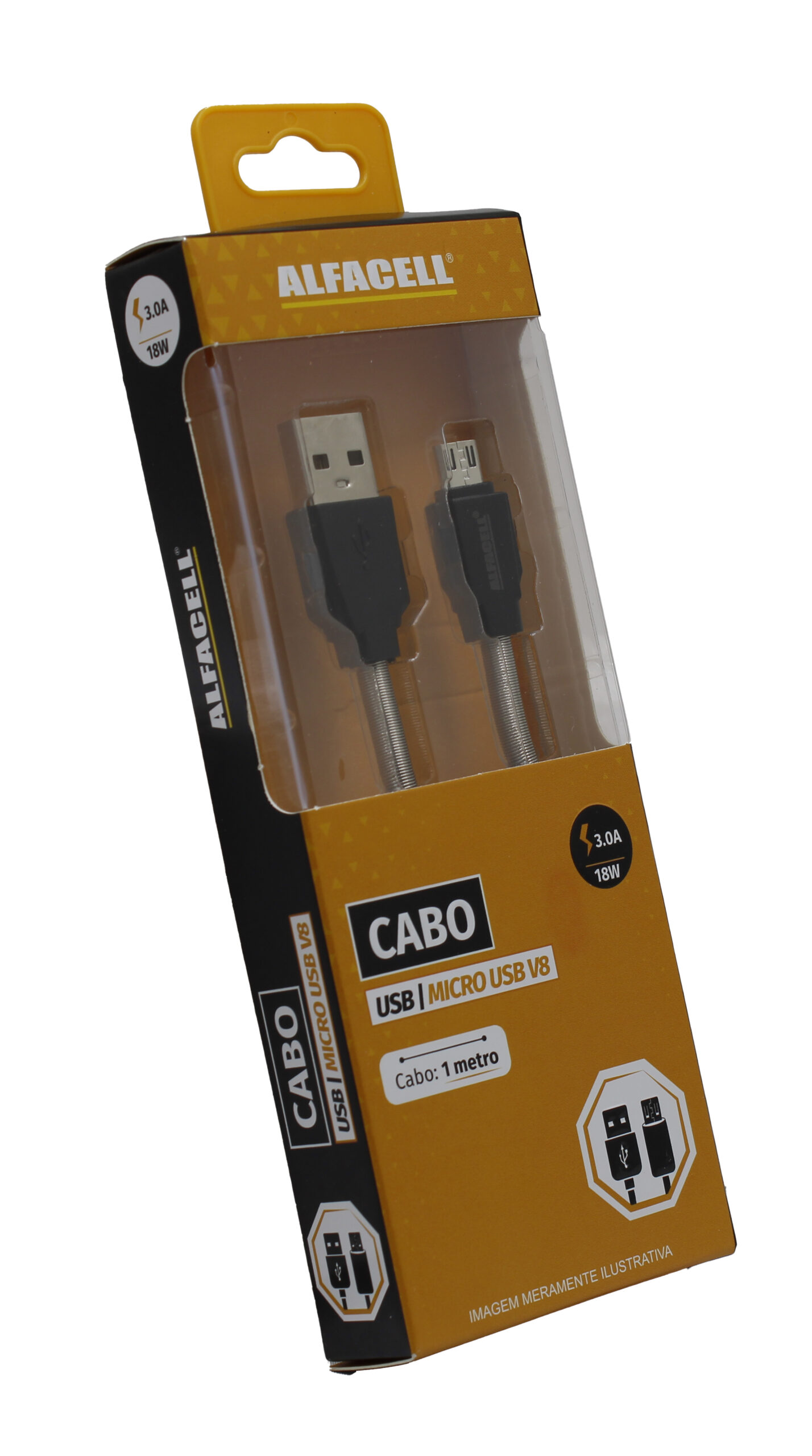 CABO USB – V8, 5V-3.0A-18W