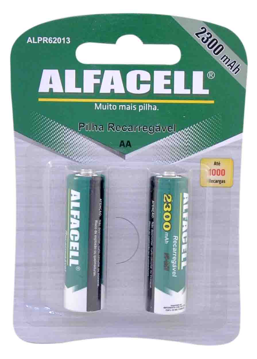 PILHA RECARREGÁVEL NI-MH 1.2V AA 2300 MAH (ATÉ 1000 RECARGAS)