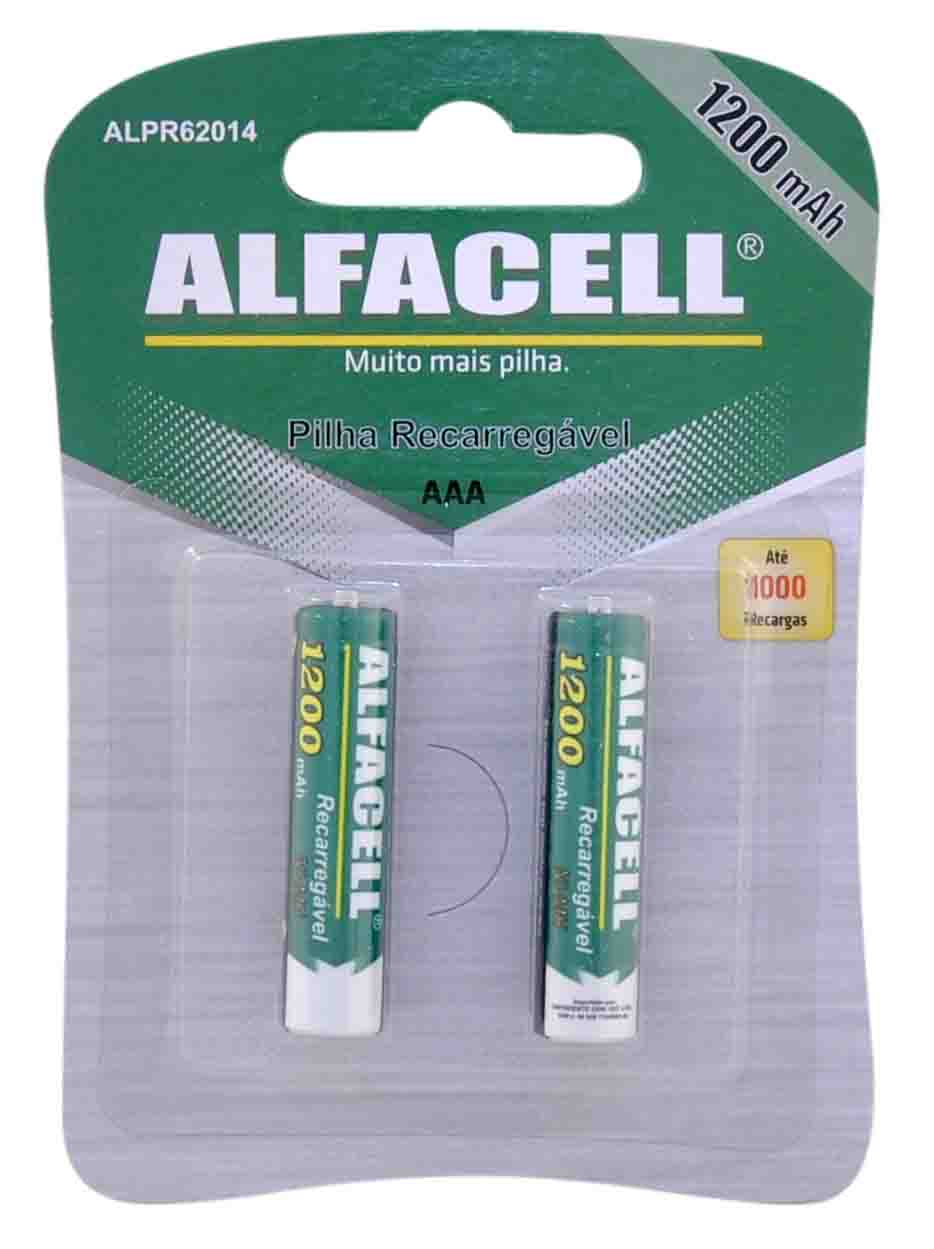 PILHA RECARREGÁVEL NI-MH 1.2V AAA 1200 MAH (ATÉ 1000 RECARGAS)