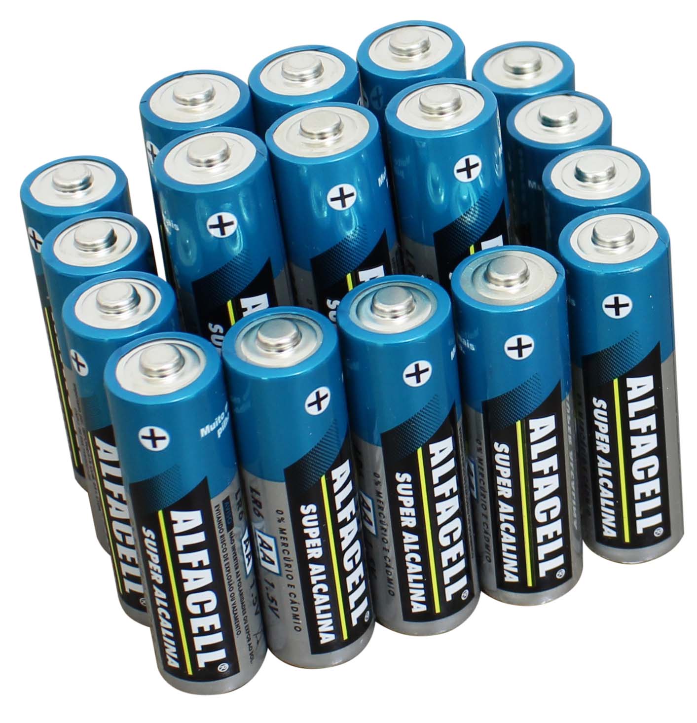 PILHA ALFACELL ALCALINA AA 1.5V (CARTELA COM 16 UNIDADES)