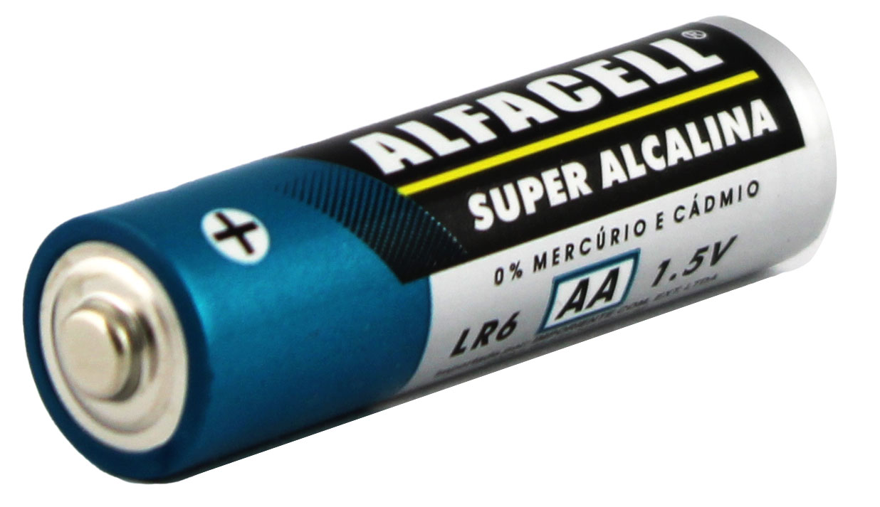 PILHA ALFACELL ALCALINA AA 1.5V (CARTELA COM 16 UNIDADES)
