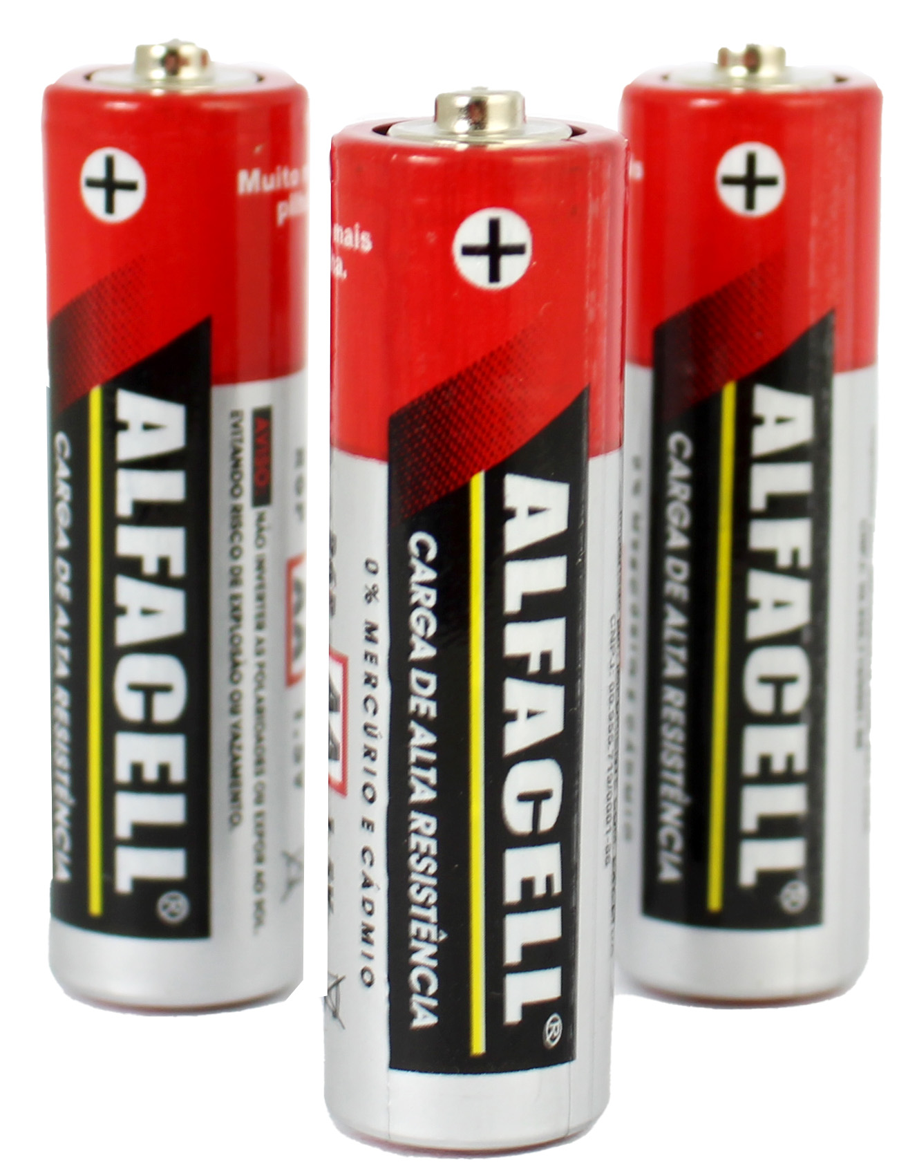 PILHA ALFACELL COMUM AA 1.5V (CARTELA COM 16 UNIDADES)